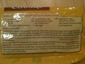 toll house recipe the starting point