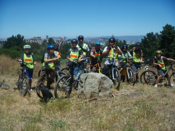 DSCN3167 The next generation of cyclist enjoy McLaren Park - July 2010.