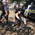 Last minute bike preparation for this SF Composite team rider.