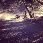 Rider down in the loose, sweeping corner. (Photo courtesy of Jason Van Horn)