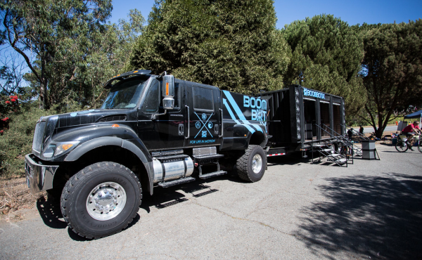 The BoomBot mobile Retail Trailer supplied the sound!  (Photo courtesy of Jason Van Horn)